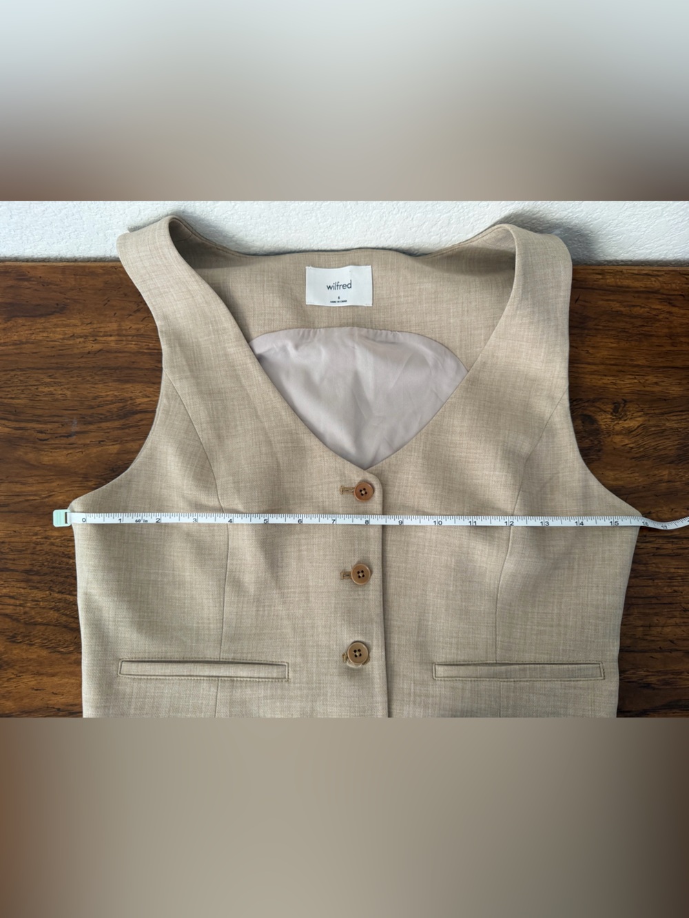 Artizia Effortless Wilfred Matching Vest/Trousers in Heather Oat Size 6 - Picture 12 of 13
